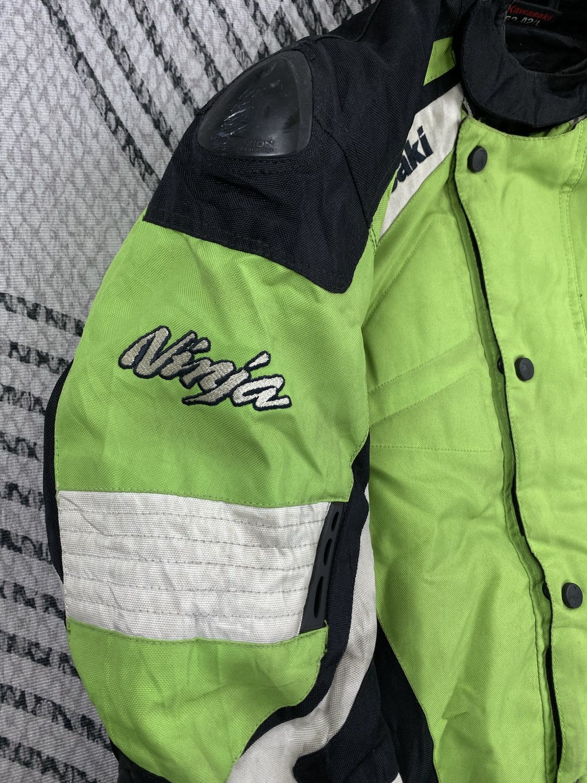 ICON Motorsports Vintage Kawasaki Ninja Protection Motorsport Racing Jacket Size US M / EU 48-50 / 2 - 9 Thumbnail