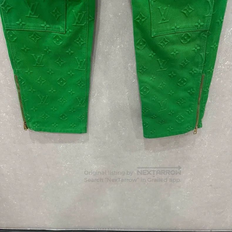 Louis Vuitton Louis Vuitton Green Logging Pants Size US 30 / EU 46 - 3 Thumbnail