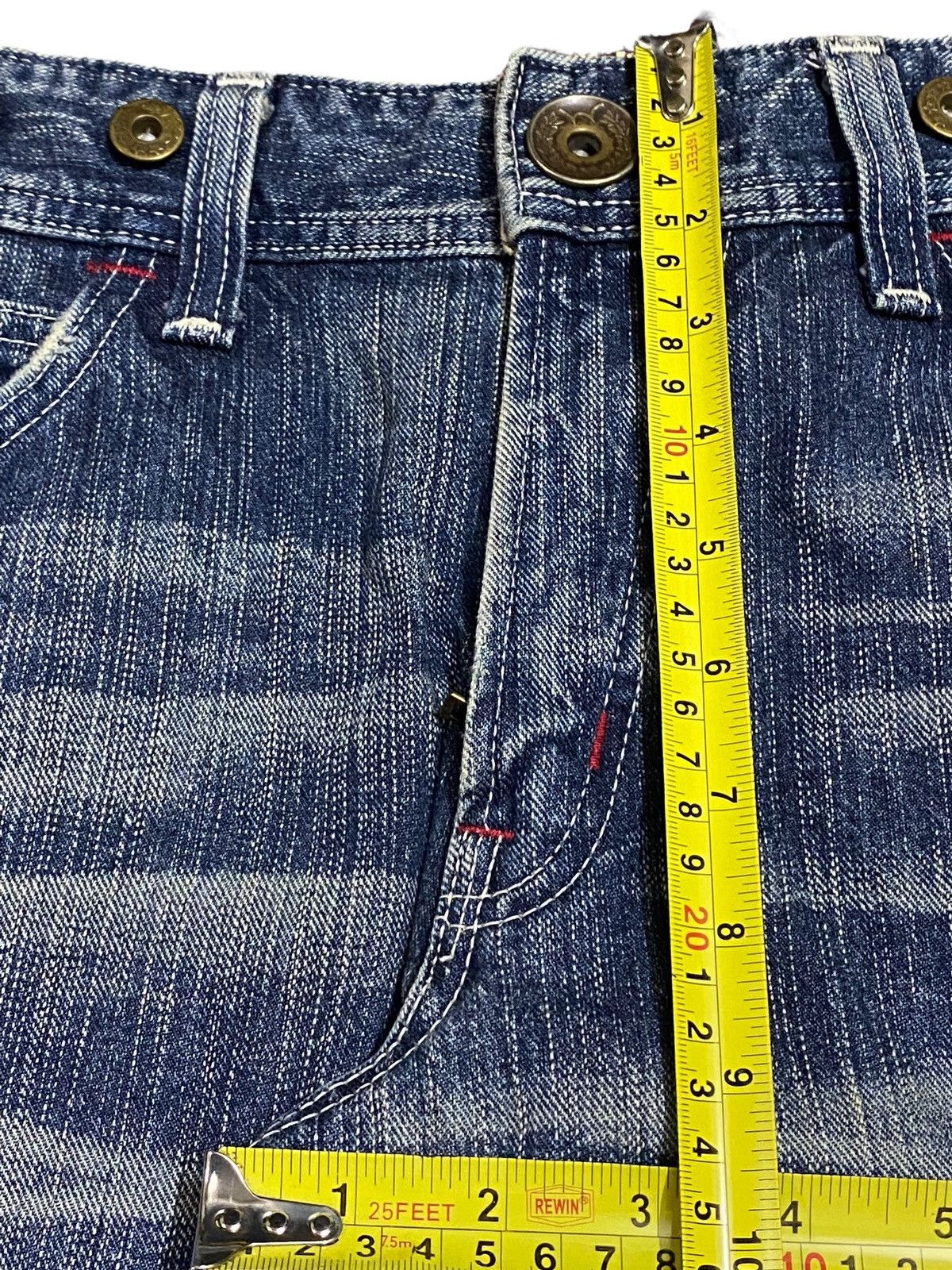 Edwin Vintage Japanese Brands Splatter Distressed Baggy Jeans Size US 35 - 23 Thumbnail
