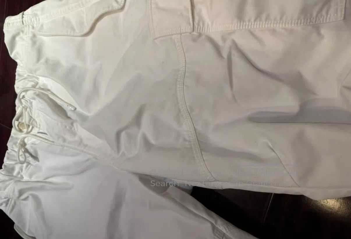Louis Vuitton White Cargo Pants with Drawstring Waist . Size US 28 / EU 44 - 8 Thumbnail