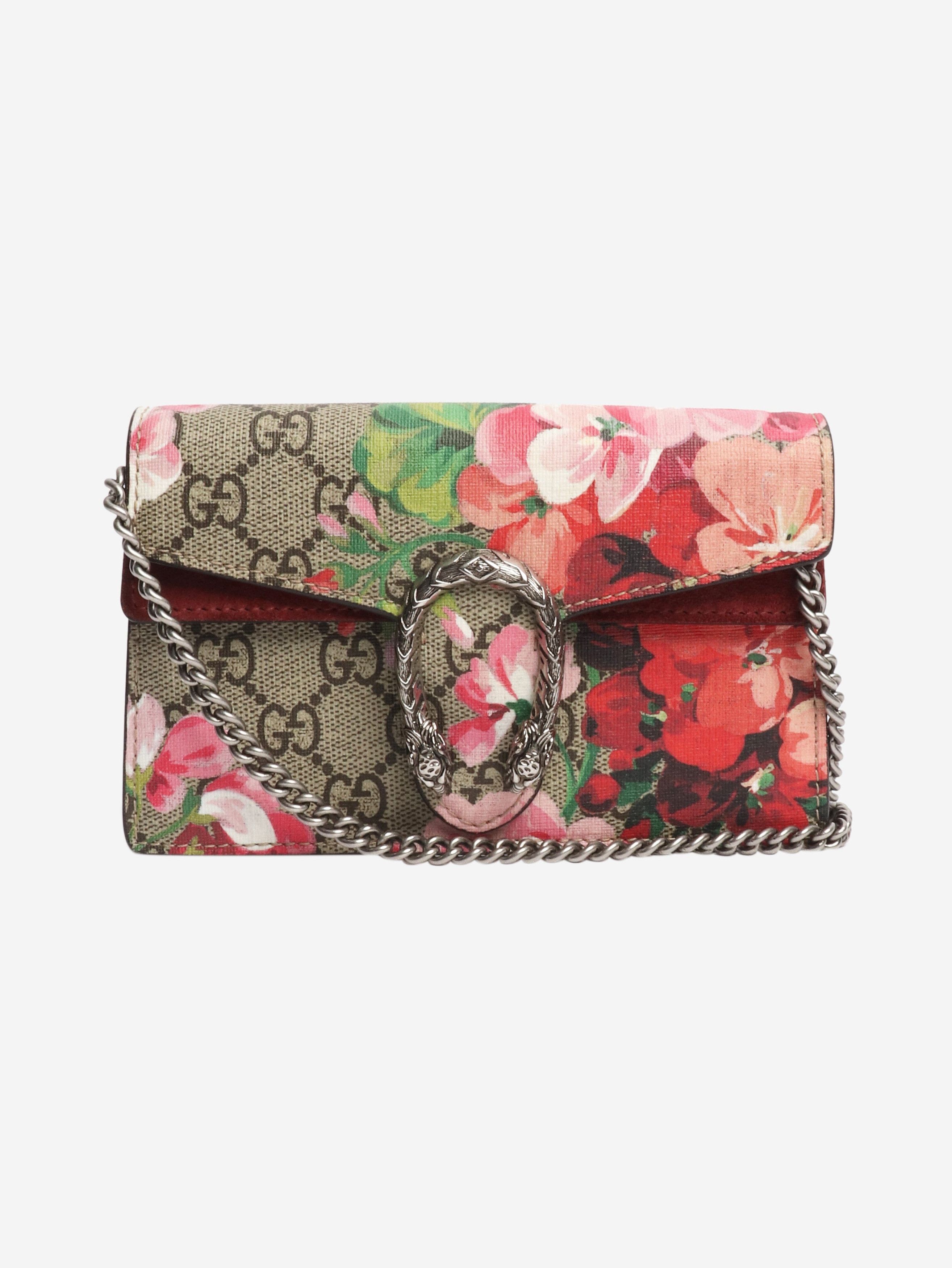 Gucci Burgundy mini GG Supreme Dionysus crossbody bag Size ONE SIZE - 1 Thumbnail