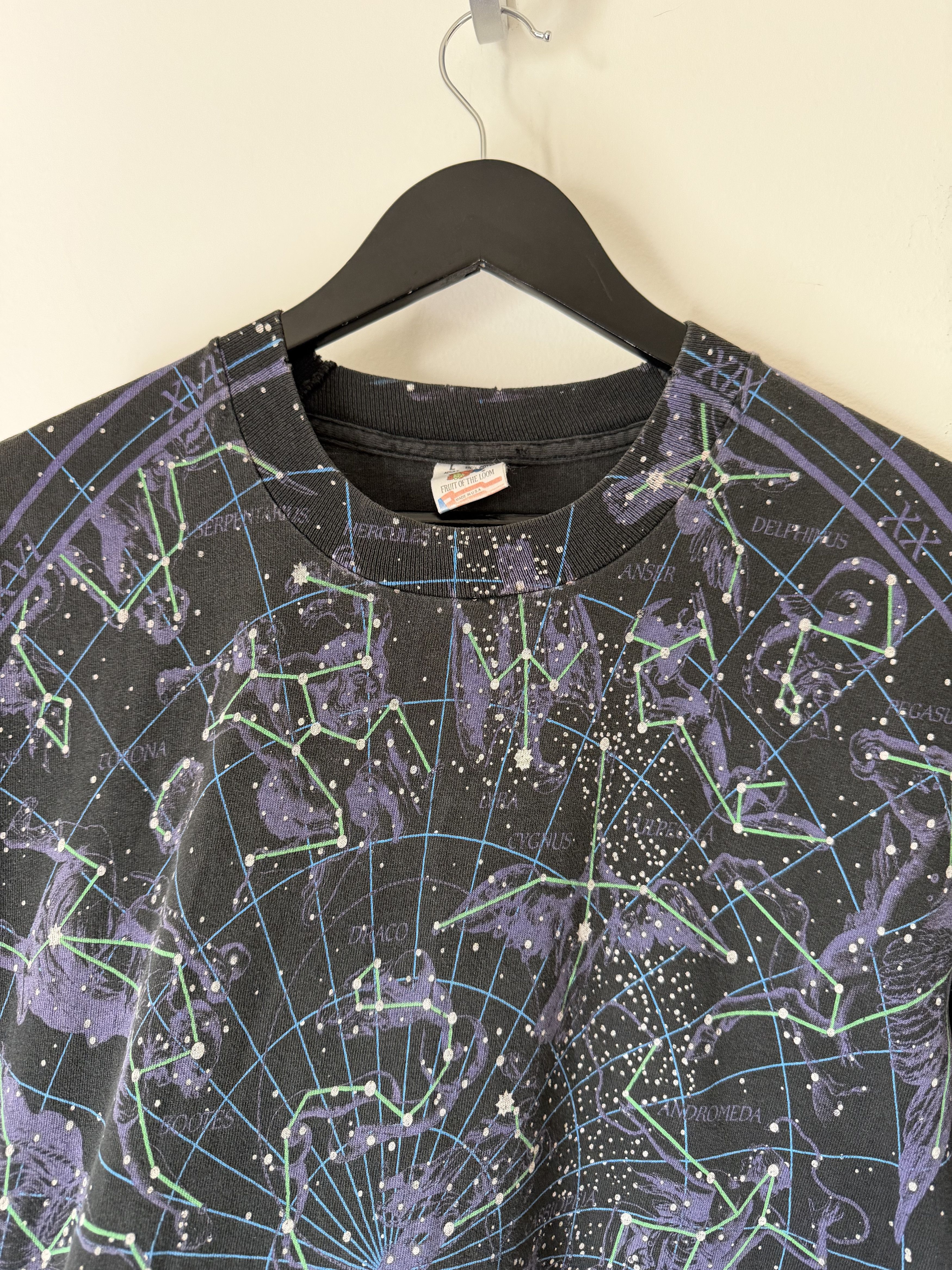 Vintage Vintage 90s Constellation AOP Tee in Black Size US L / EU 52-54 / 3 - 2 Thumbnail