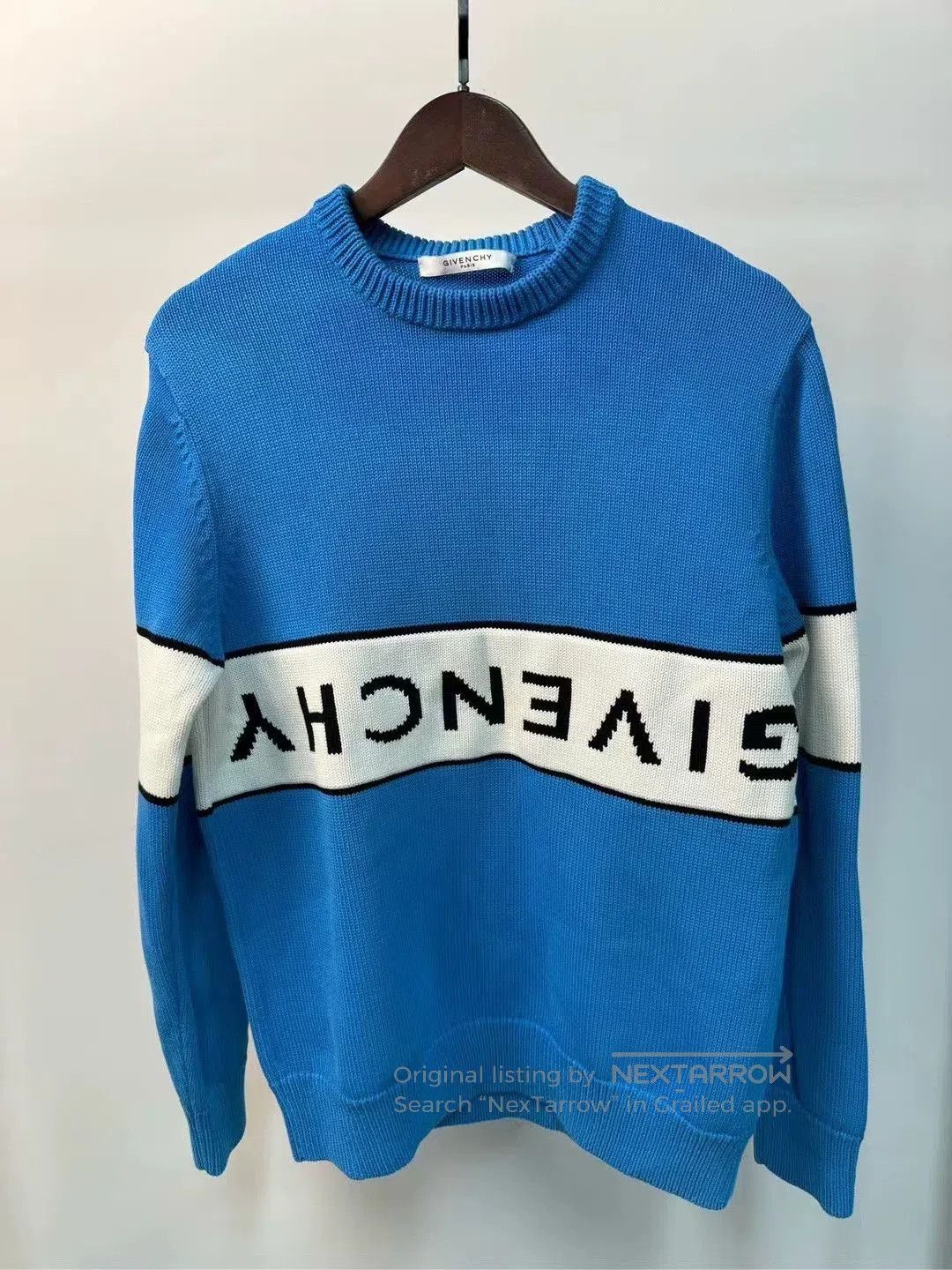 Givenchy Givenchy Chest Logo Blue Sweater. Size US S / EU 44-46 / 1 - 1 Thumbnail