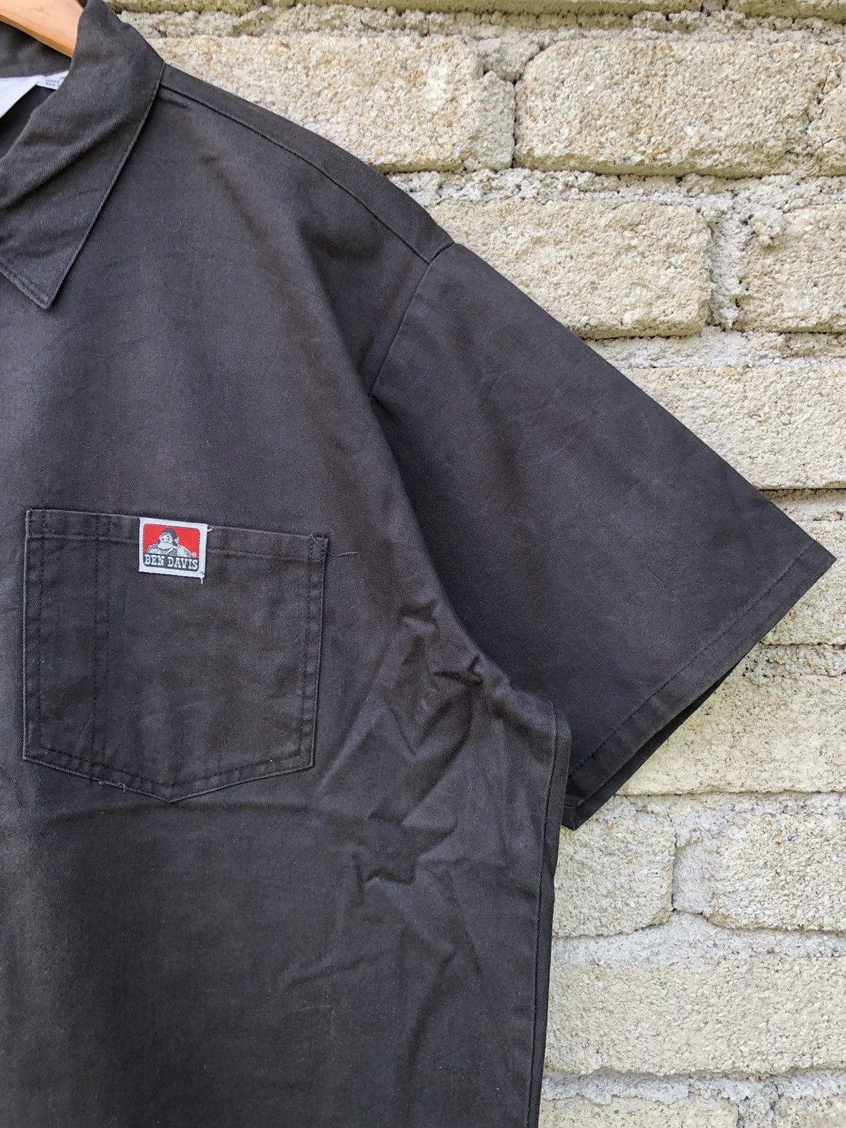 Ben Davis Vintage Baggy Ben Davis Double Pocket Half Zipper Work Shirt Size US XXL / EU 58 / 5 - 5 Thumbnail