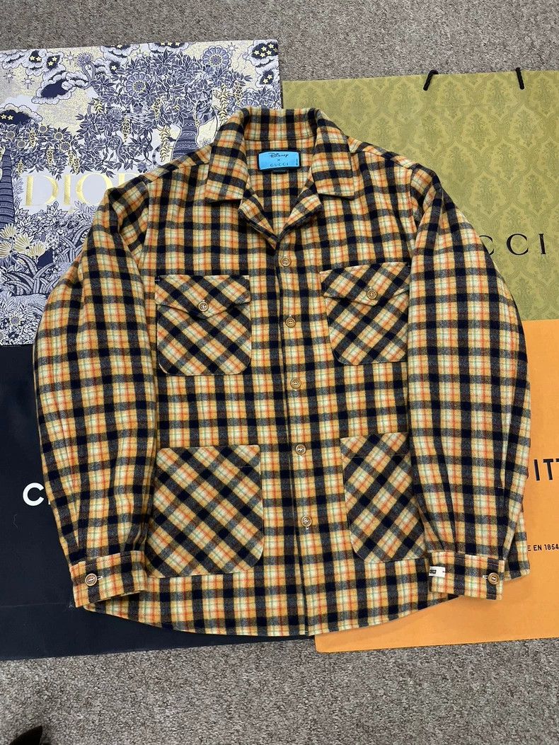 Gucci Gucci Donald Duck Plaid Wool Coat Size US L / EU 52-54 / 3 - 1 Thumbnail