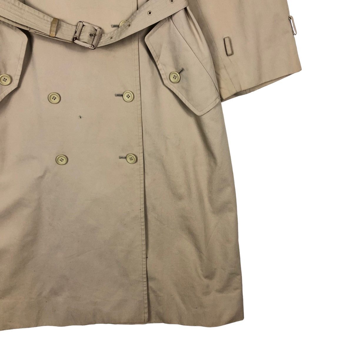 Yves Saint Laurent 🔥Rich Brown - Long Fly Coats Double Breast Bondage Design Size US M / EU 48-50 / 2 - 5 Thumbnail