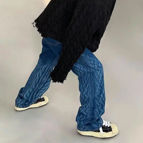 VIBE Embroidered Blue Denim Jeans Size US 28 / EU 44 - 3 Thumbnail
