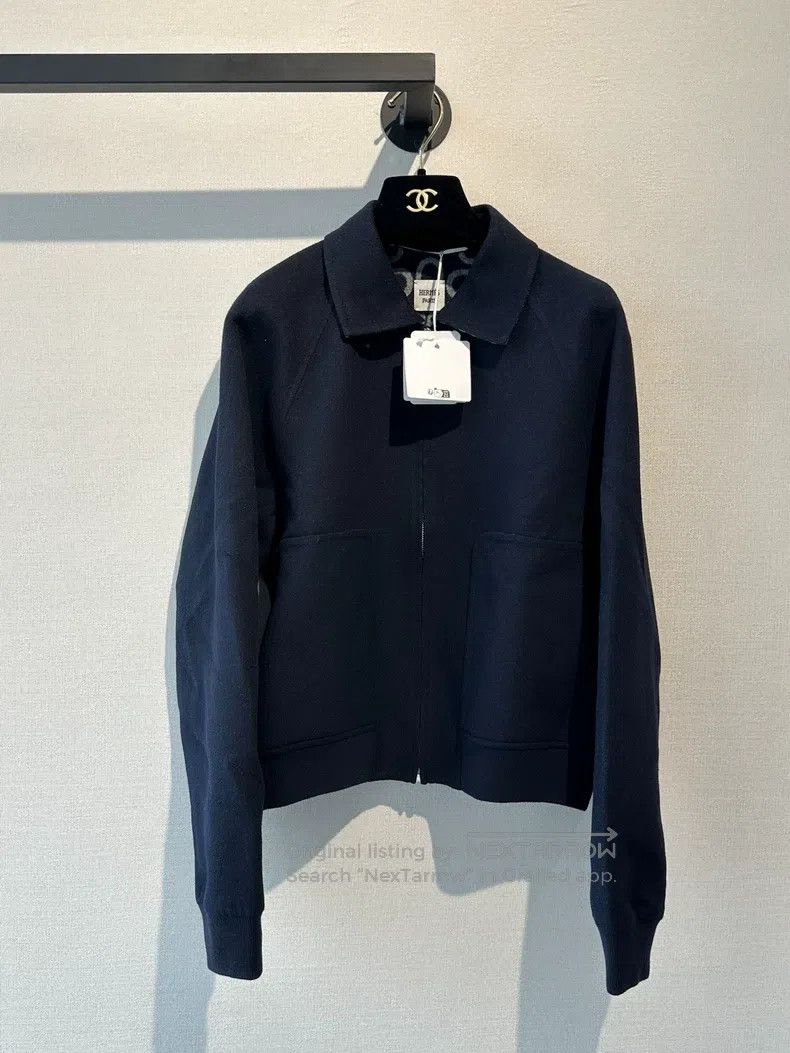 Hermes Hermes Navy Pig Nose Wool Jacket Size XS / US 0-2 / IT 36-38 - 1 Thumbnail