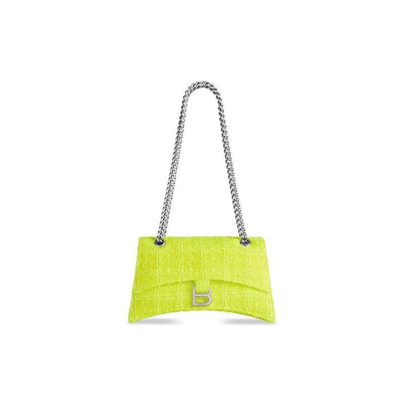 Balenciaga o1bcso1str0625 Size: OS / Crush Small Chain Bag in Tweed Size ONE SIZE - 1 Thumbnail