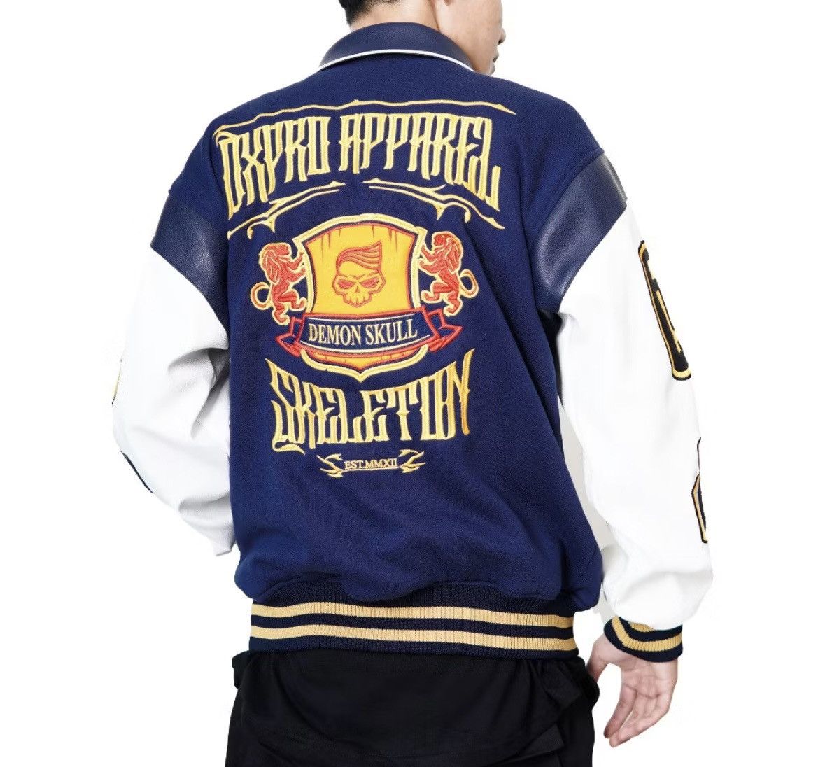 Other Varsity jacket skelton navy streetwear Size US L / EU 52-54 / 3 - 4 Thumbnail