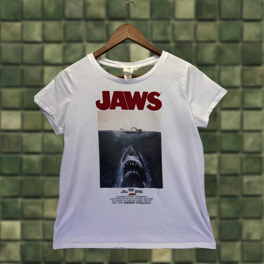 H&M VINTAGE Jaws GraphicT Shirt Womens Size S H & M 90s Repo Single Stitch-5827 Size S / US 4 / IT 40 - 1 Thumbnail