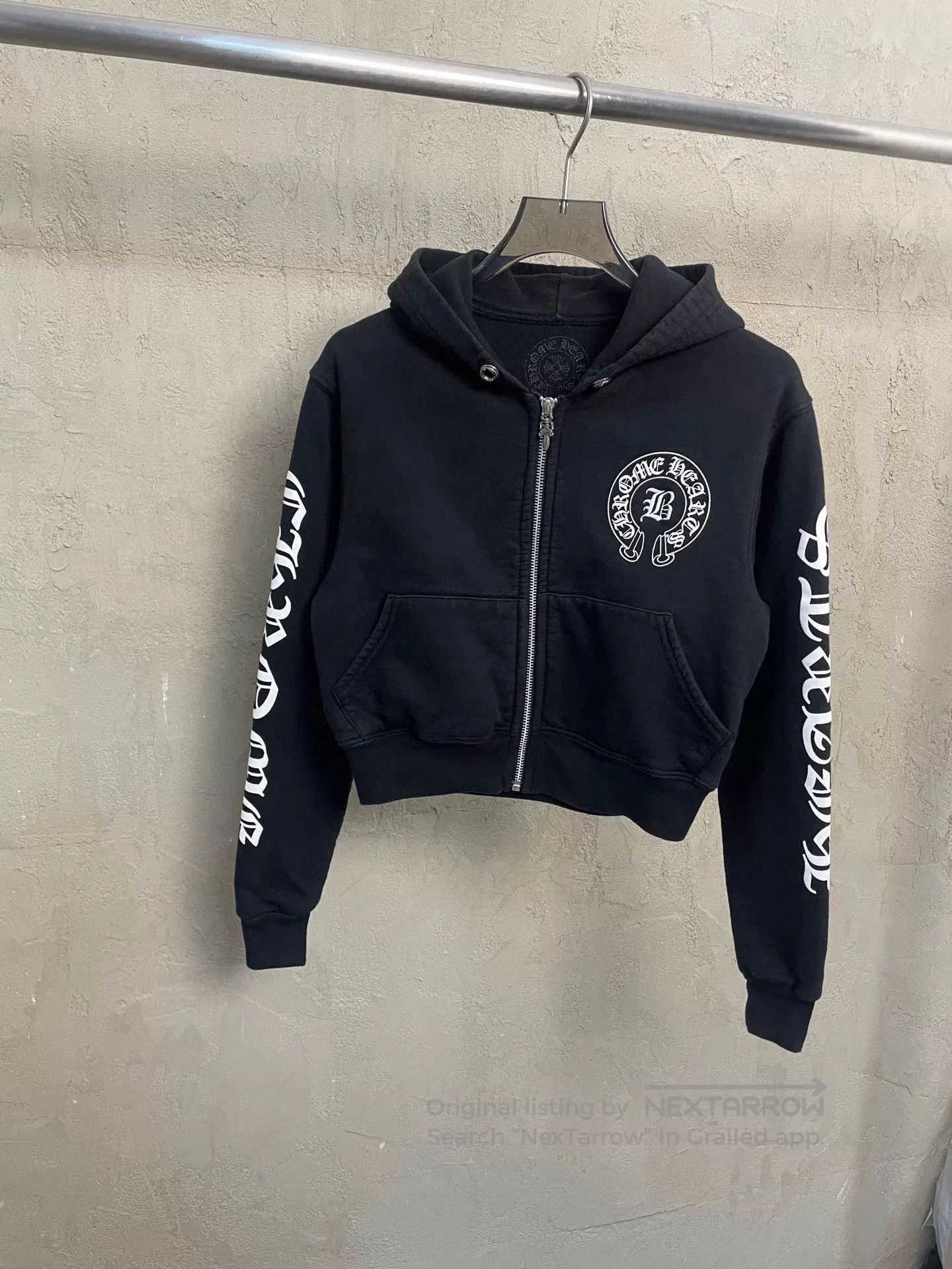 Chrome Hearts Chrome Hearts Bella Collaborative Black Cropped Hoodie. Size US XS / EU 42 / 0 - 1 Thumbnail