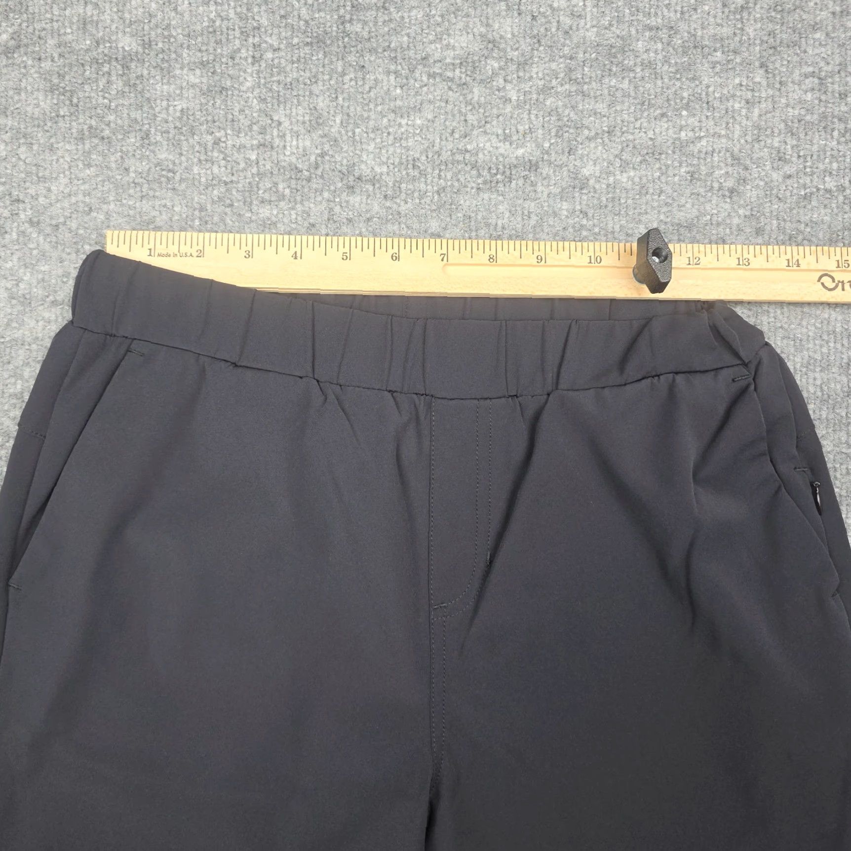 Vintage Cozy Earth Jogger Pants Women's Small Black Stretch Regular Tapered Pocket Moisture Wicking Adjustable Waist Lounge Activewear Comfort Size 28" / US 6 / IT 42 - 7 Thumbnail