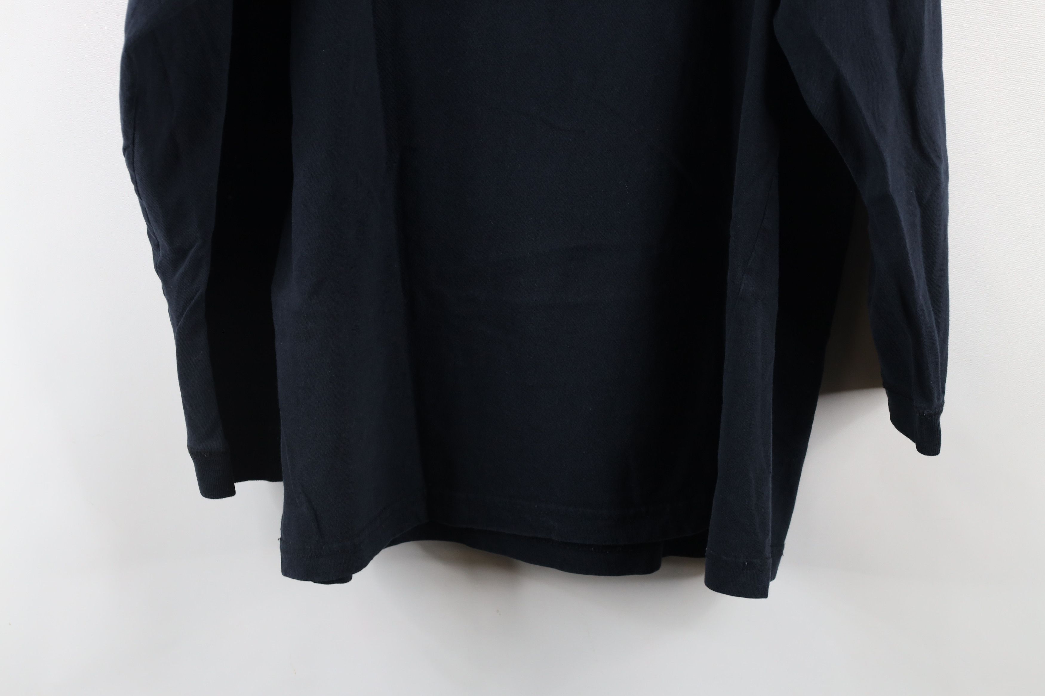Vintage Vintage 90s Streetwear Long Sleeve Henley T-Shirt Black Size US L / EU 52-54 / 3 - 8 Thumbnail