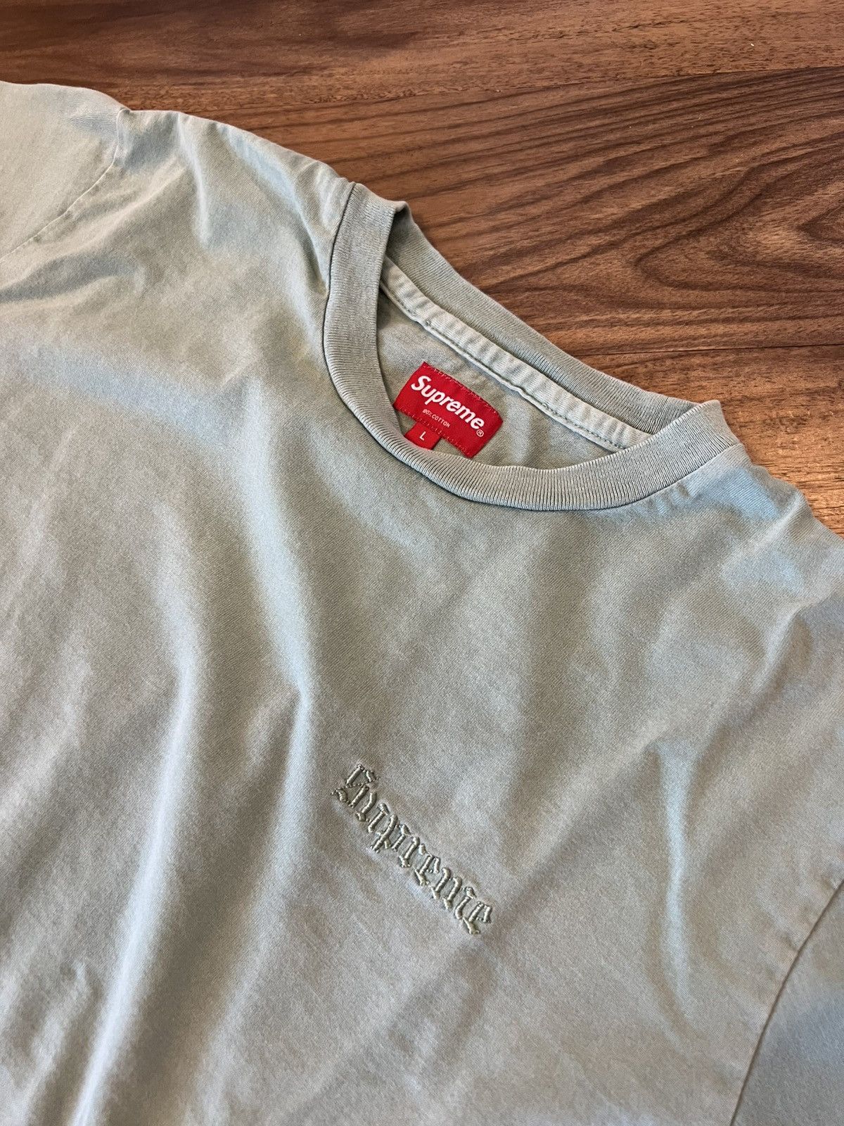 Supreme Supreme light green t shirt Size US L / EU 52-54 / 3 - 2 Thumbnail