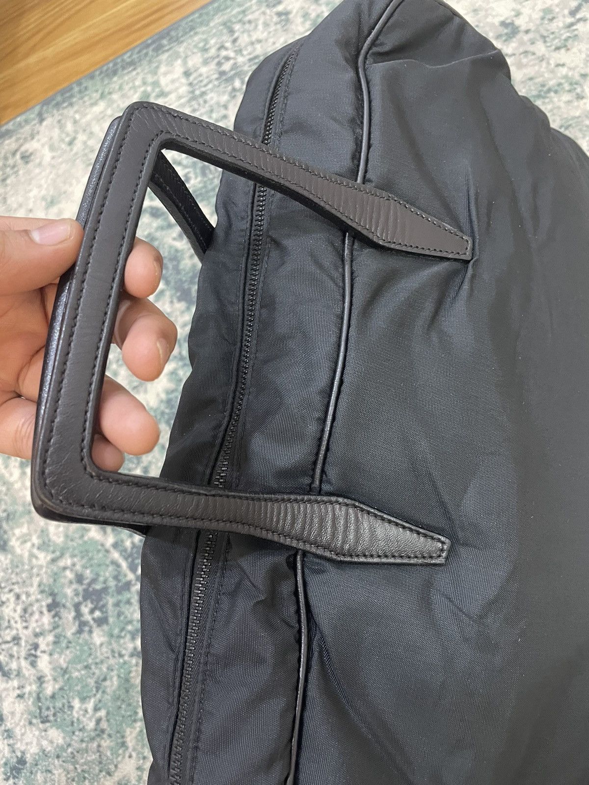 Loewe Loewe Black Nylon Leather Handle Travel Bag Size ONE SIZE - 19 Thumbnail