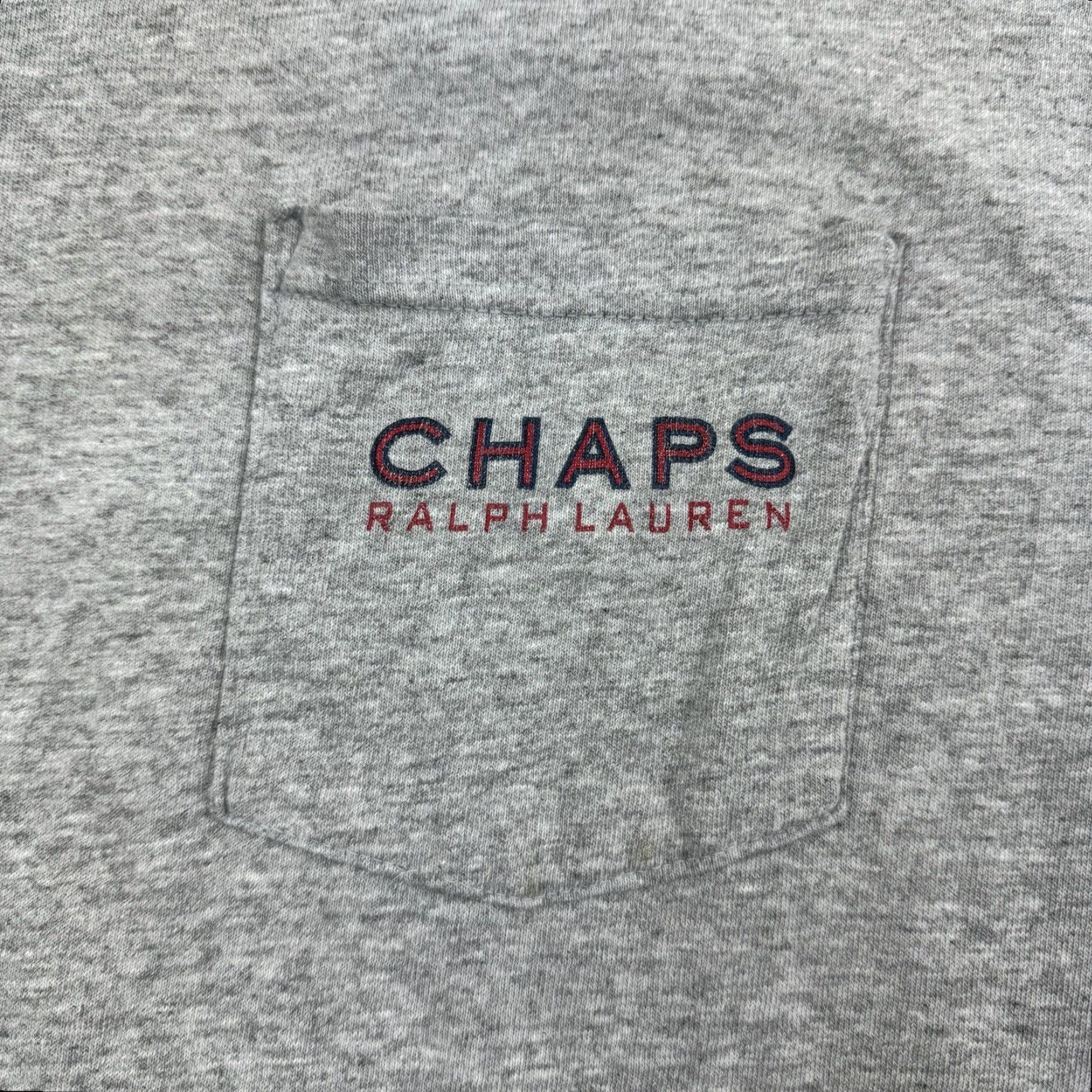 Chaps VINTAGE Chaps Ralph Lauren Shirt Adult Large Gray 90s USA T-Shirt Crew Neck Mens Size US L / EU 52-54 / 3 - 4 Thumbnail