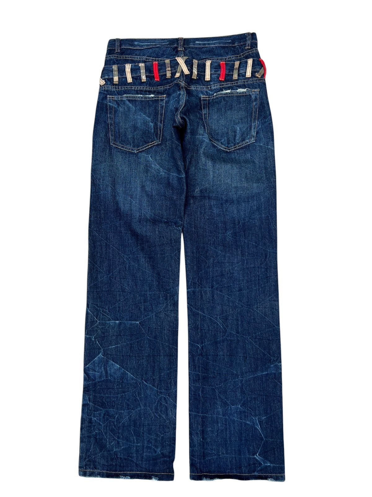 Japanese Brand Stains Denim Double Waist Jungle Storm Japan Jeans Size US 32 / EU 48 - 13 Thumbnail