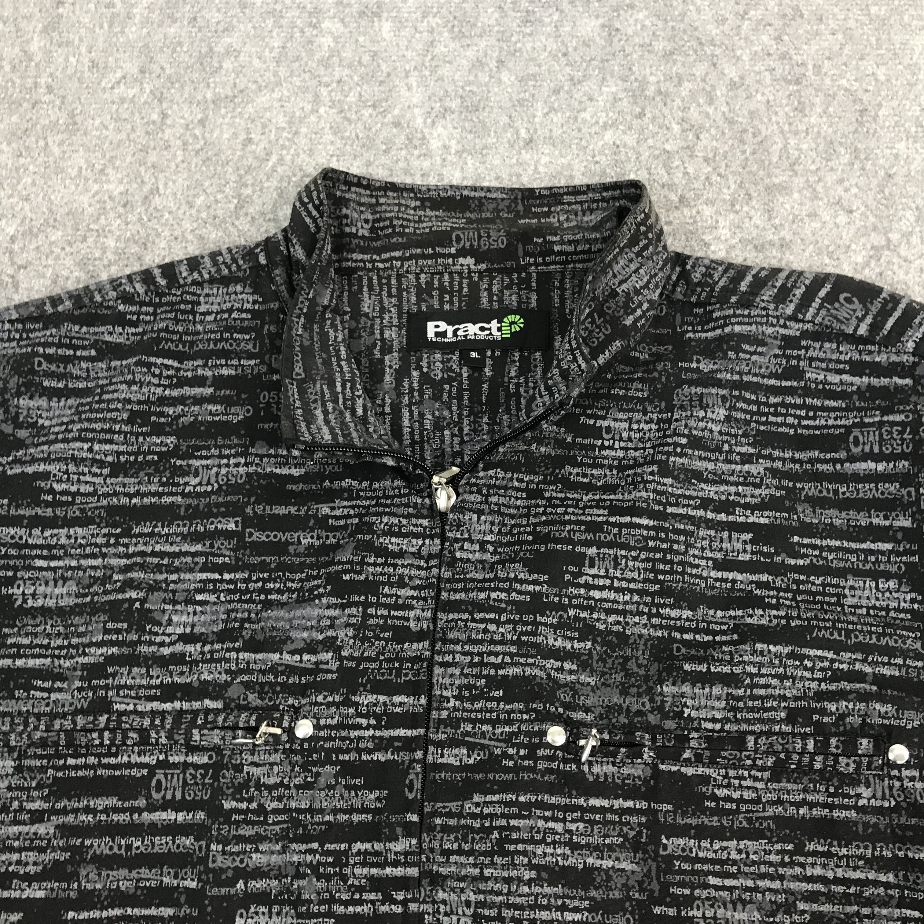 Japanese Brand PractP Punk style zipper Jacket Size US XL / EU 56 / 4 - 6 Thumbnail