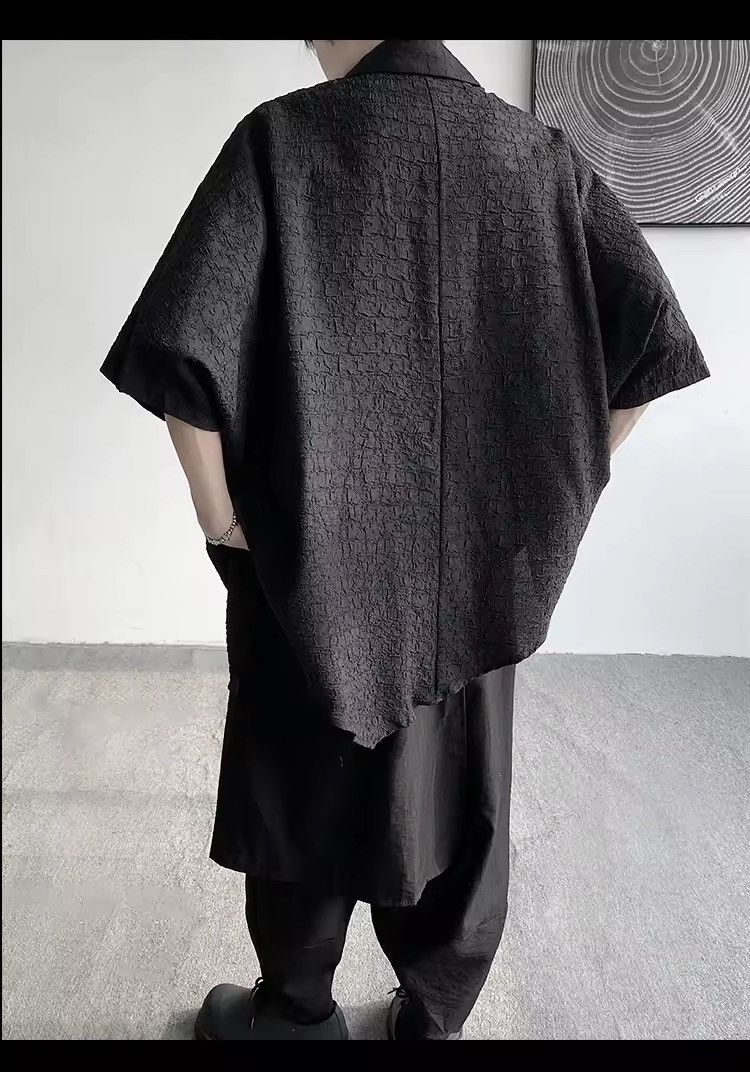 Japanese Brand Oversize Streetwear Loose Black Irregular Shirt Size US M / EU 48-50 / 2 - 3 Thumbnail