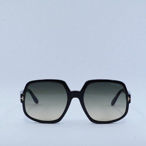 Tom Ford Tom Ford Delphine-02 FT0992 01B Sunglasses Black Square Size ONE SIZE - 3 Thumbnail