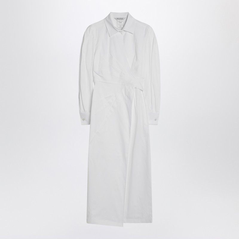 Max Mara Max Mara White Shirt Dress In Cotton Twill Size XS / US 0-2 / IT 36-38 - 1 Thumbnail