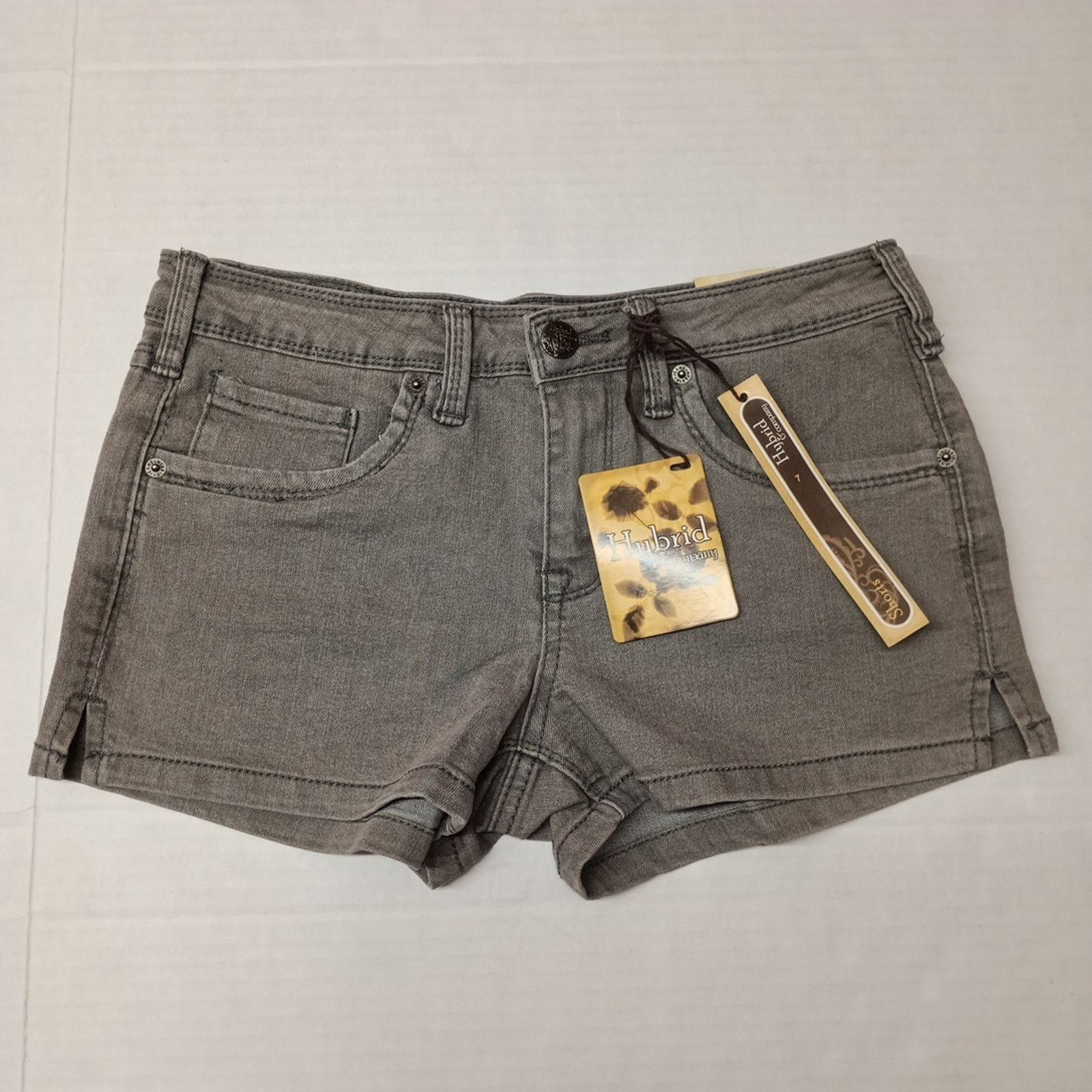 Other Hybrid & Com Denim Shorts Women's Size 7 Gray Stretch 2" Ins Size 28" / US 6 / IT 42 - 1 Thumbnail