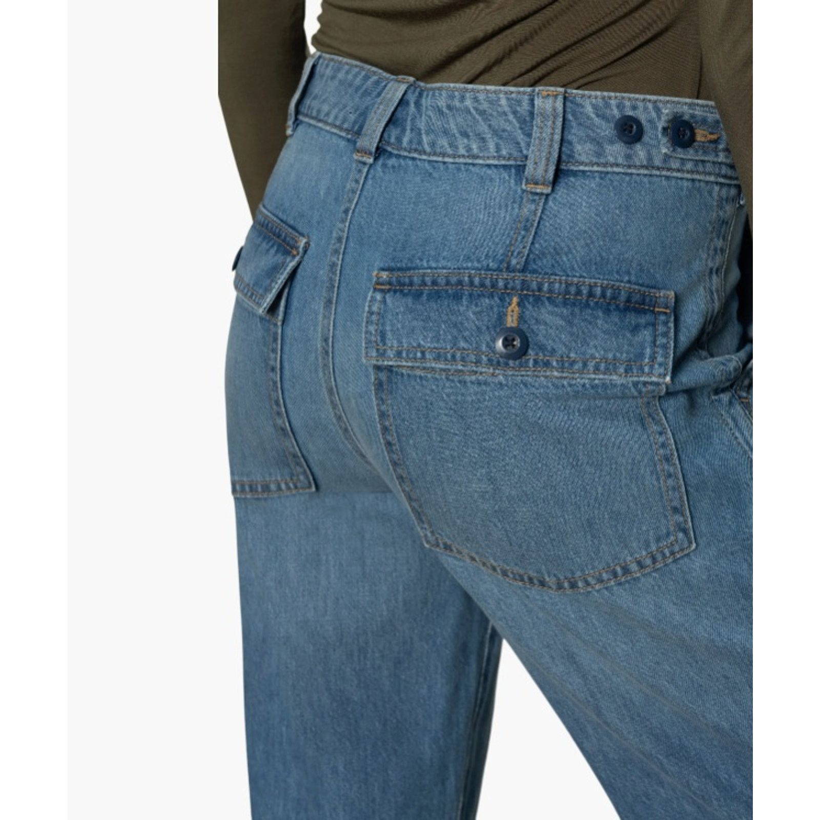 Sanctuary Sanctuary Women Blue Wide Leg Straight Jeans Size 33 Size 33" - 6 Thumbnail