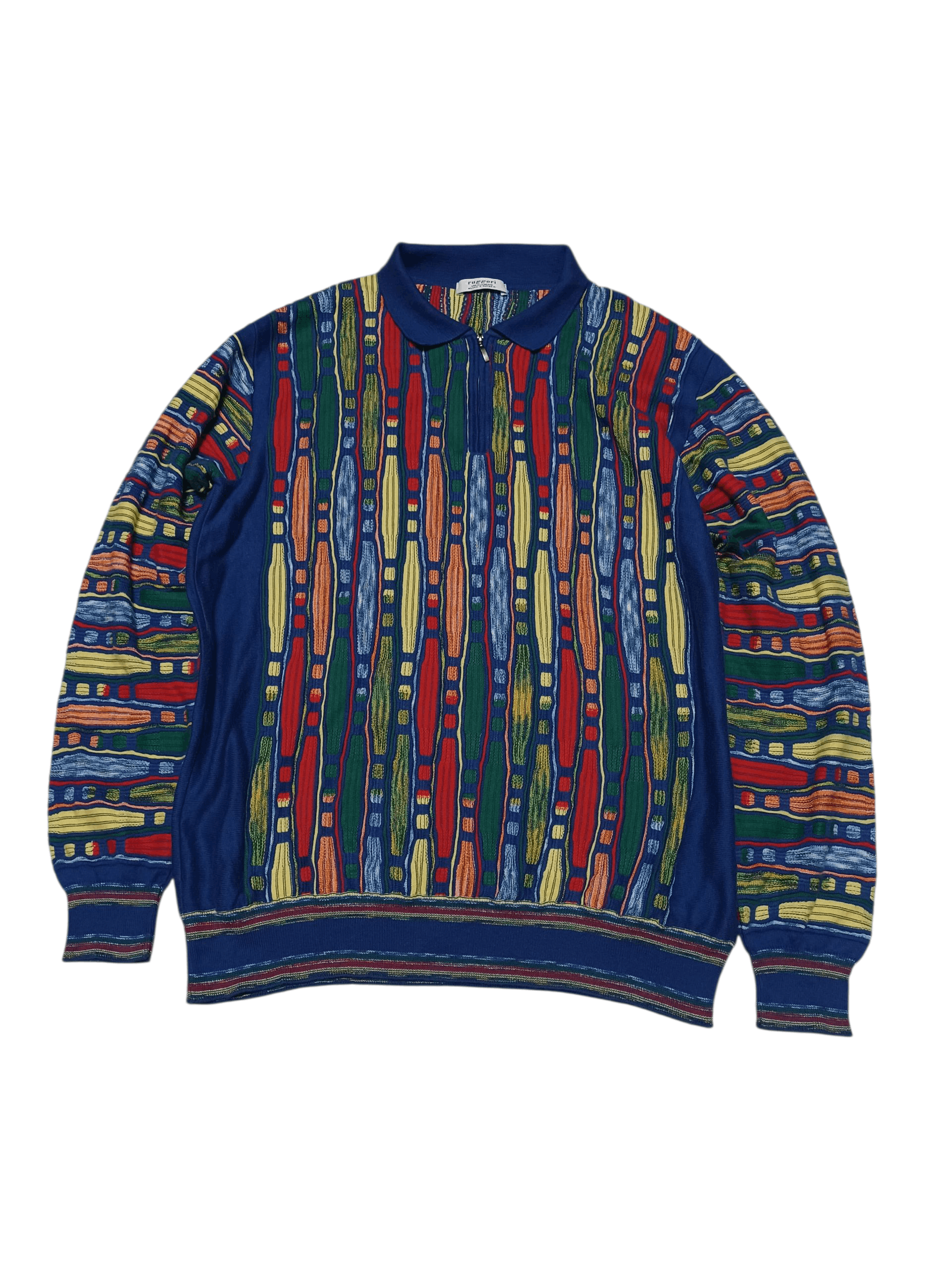 Other RUGGERI VINTAGE COOGI STILE MADE IN ITALY SWEATER Size US L / EU 52-54 / 3 - 1 Thumbnail