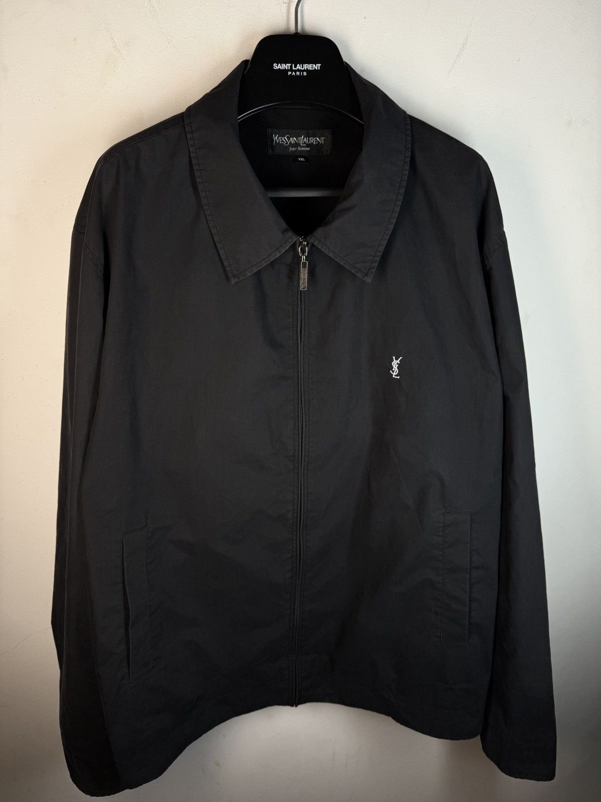 Yves Saint Laurent Black YSL Jacket Classic Bomber Size US XXL / EU 58 / 5 - 2 Thumbnail