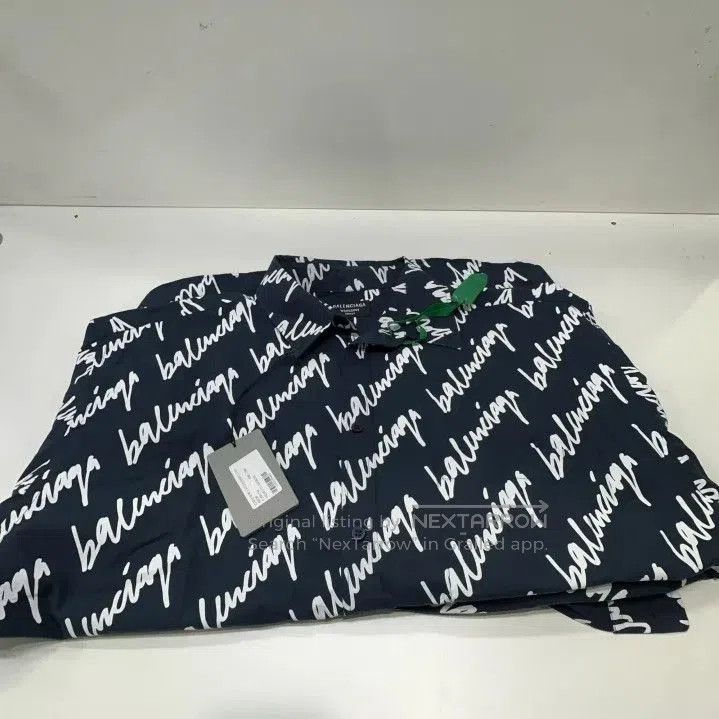 Balenciaga Balenciaga SS22 Logo Blue Long Sleeve Shirt. Size US M / EU 48-50 / 2 - 4 Thumbnail