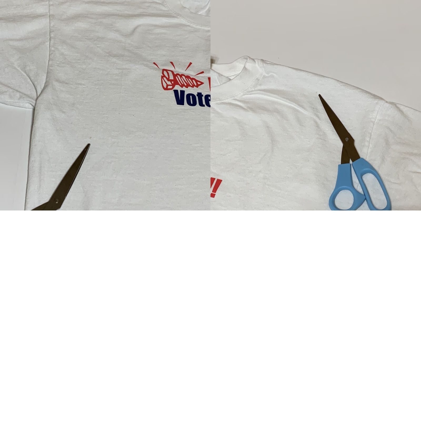 Anvil Screw Hollywood Vote For Bush White T Shirt XL George W Anvil Men Regular Crew Neck Short Sleeve Cotton T-Shirt White 90s Presidential Theme Mens Size US XL / EU 56 / 4 - 8 Thumbnail