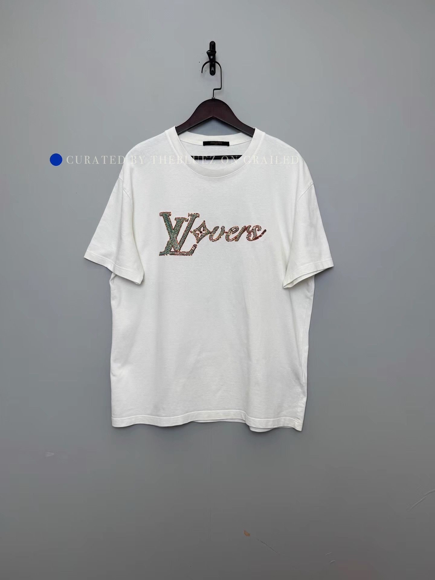 Louis Vuitton Pharrell Co-branded Beaded Sequin Tee Size US XL / EU 56 / 4 - 1 Thumbnail