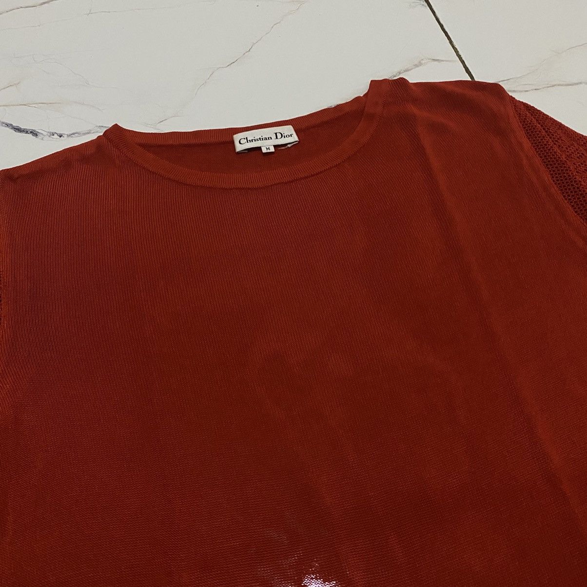 Christian Dior Monsieur Vtg 90s Christian Dior Rayon Knit Longsleeve Size M / US 6-8 / IT 42-44 - 3 Thumbnail