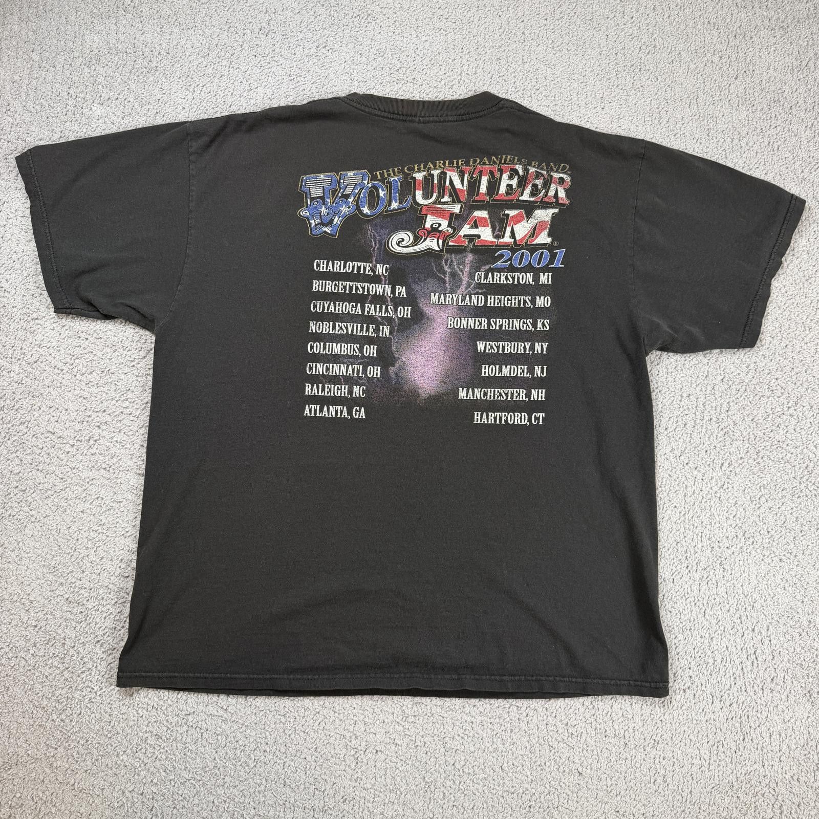 Delta Vintage 2001 The Charlie Daniels Band Jam Tour T Shirt XL Size US XL / EU 56 / 4 - 2 Thumbnail