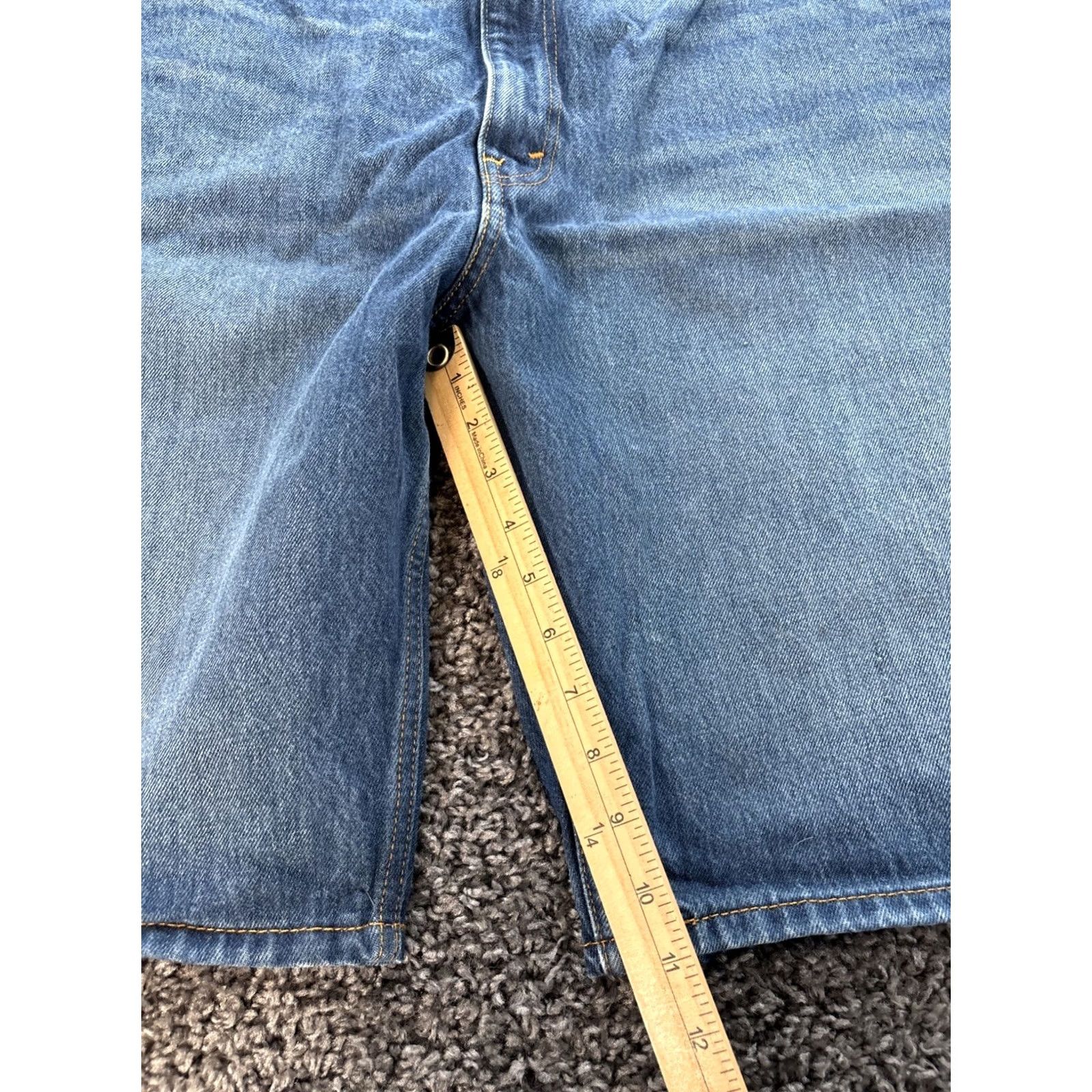 Levi's Levi's 469 Shorts Mens 48 Blue Denim Bermuda 5-Pocket Logo Pockets Workwear Casual Jeans Short Community City Size US 32 / EU 48 - 4 Thumbnail