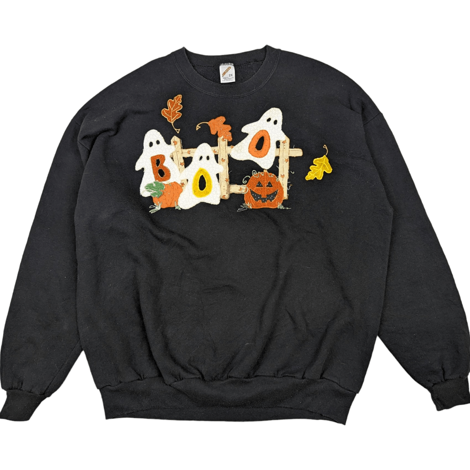 Jerzees Vintage 90's JERZEES Halloween Ghost Jumper Sweatshirt Size US XXL / EU 58 / 5 - 2 Thumbnail