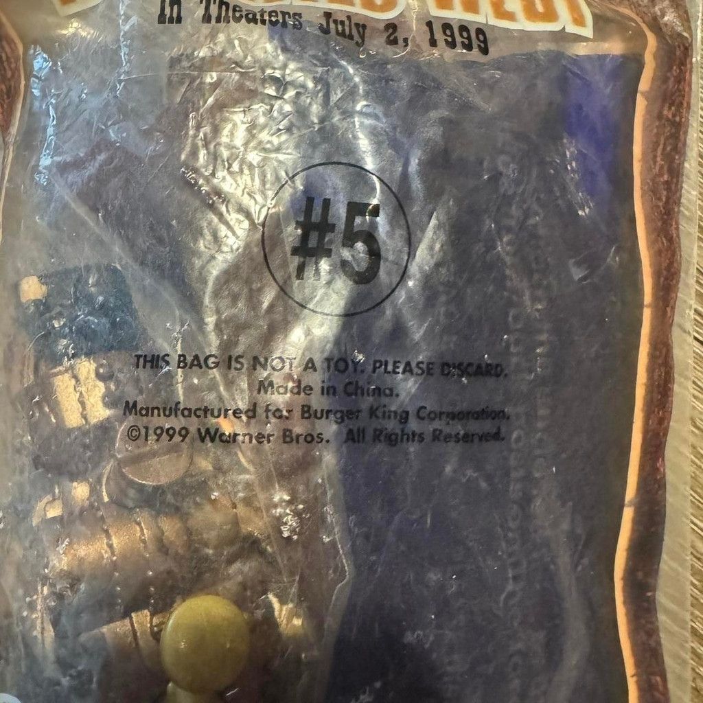 Vintage Burger King 1999 Kids Meal Toy Wild Wild West #5 Will Smith Size ONE SIZE - 7 Thumbnail