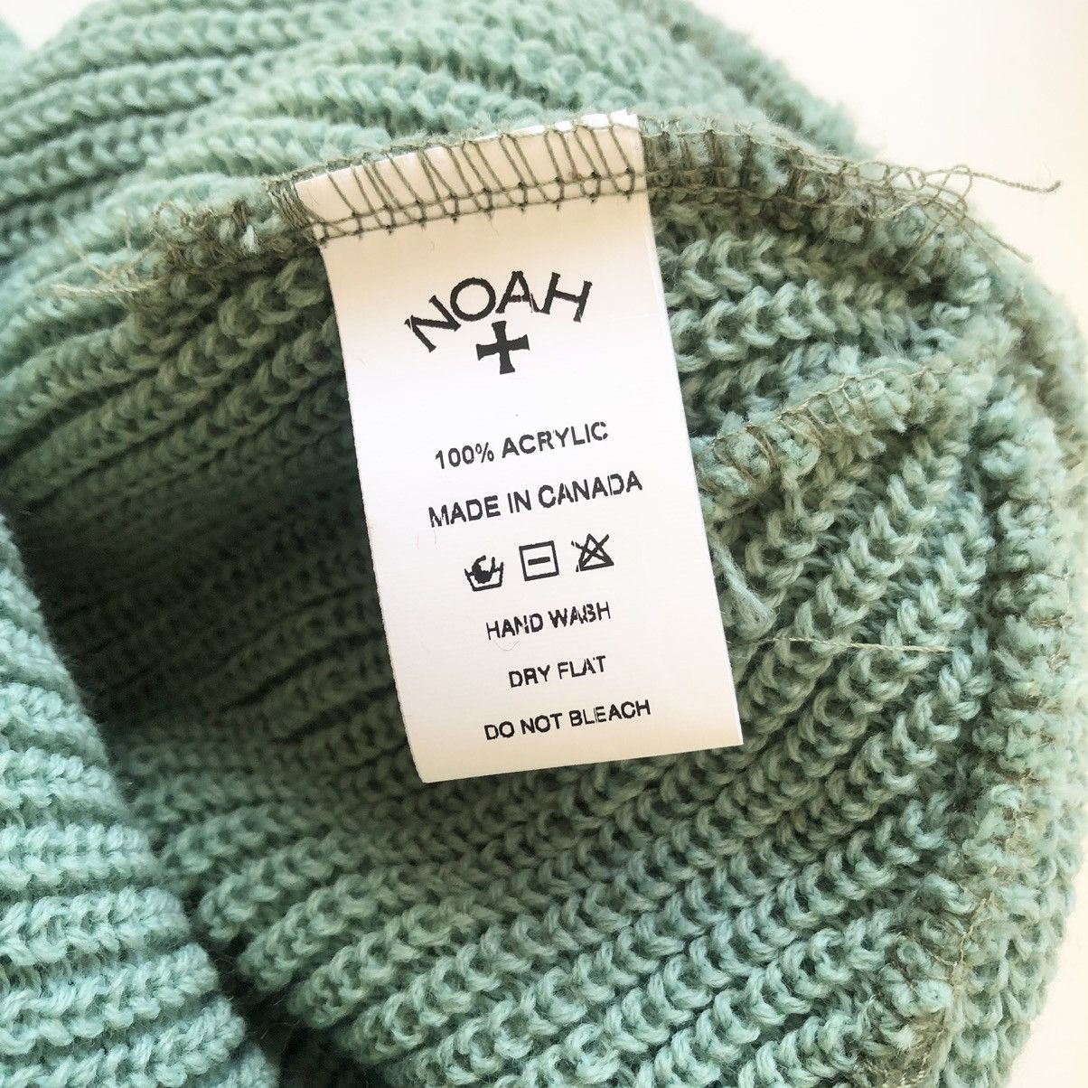 Noah Noah Core Logo Beanie LIGHT GREEN Size ONE SIZE - 3 Thumbnail