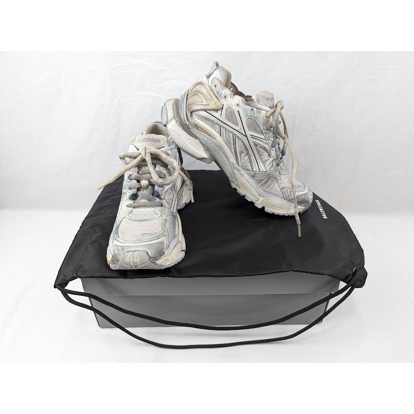 Balenciaga o1rshd1 Q:2 / Nylon/Suede/Mesh/w Runners in Beige Size US 11 / EU 44 - 20 Thumbnail