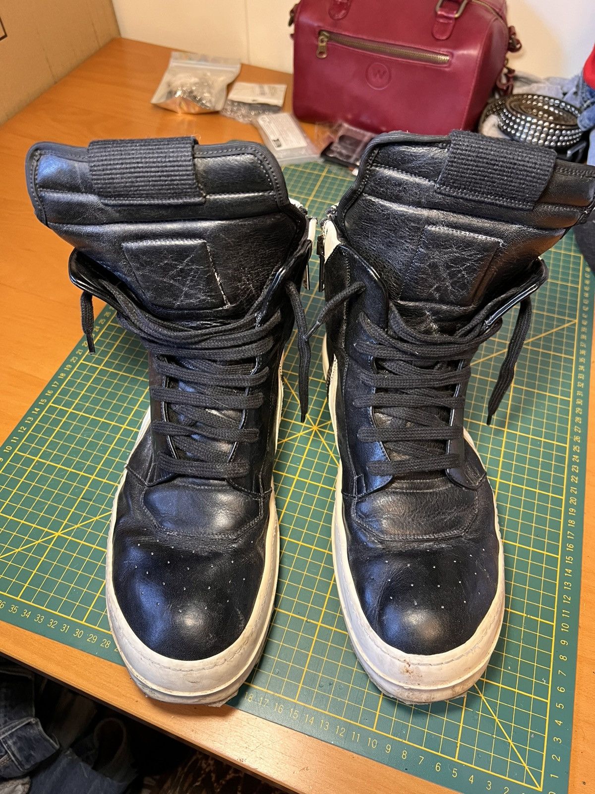 Rick Owens 2012 Rick Owens geobaskets Size US 12.5 / EU 45-46 - 12 Thumbnail