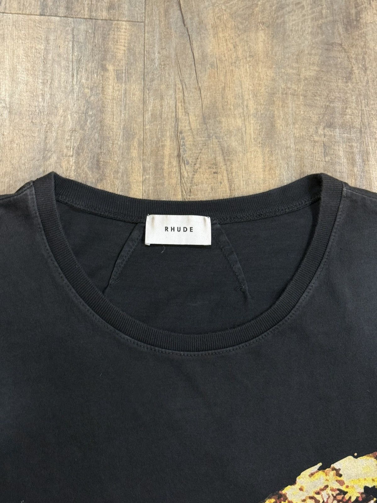 Rhude RARE Rhude Eagle Logo Black Tee RH Vintage Size US L / EU 52-54 / 3 - 5 Thumbnail