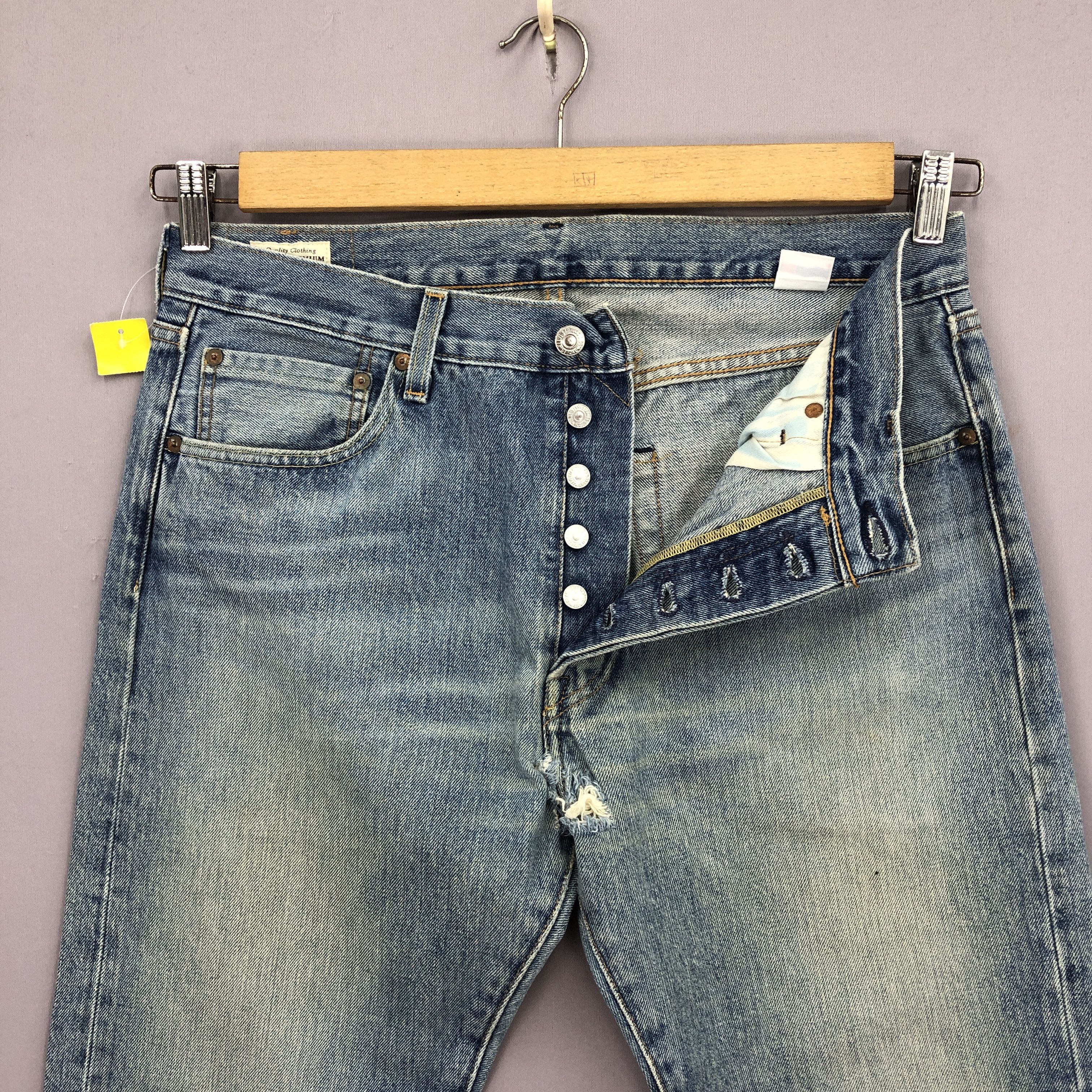 Levi's Vintage Levis 501 Jeans Levi's Faded Distresses Denim Size US 34 / EU 50 - 5 Thumbnail