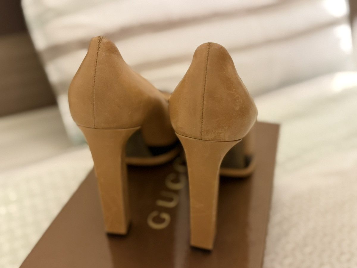 Chanel Channel heels in caramel color way Size US 11 / IT 41 - 4 Thumbnail