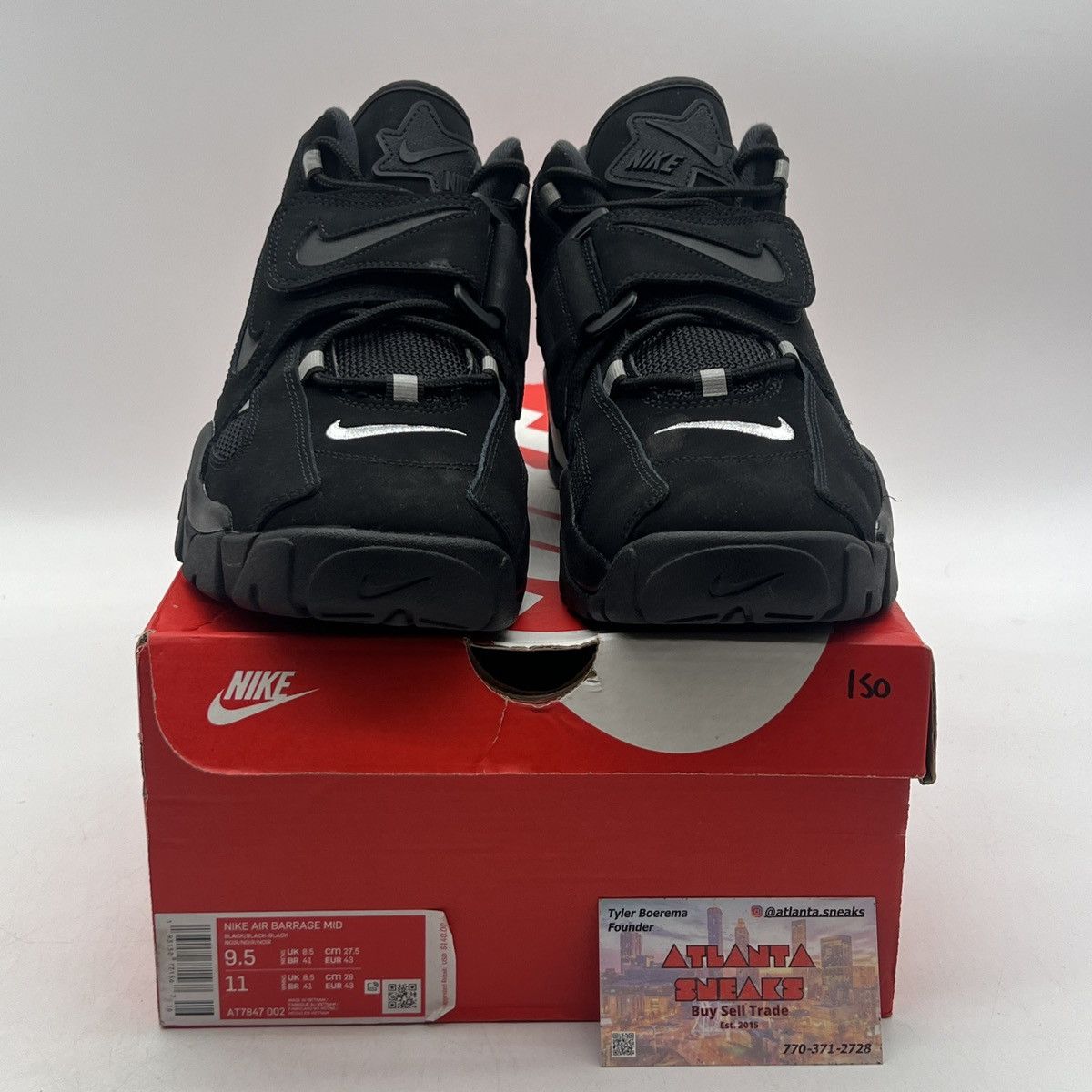 Nike Air barrage mid black Size US 9.5 / EU 42-43 - 2 Thumbnail