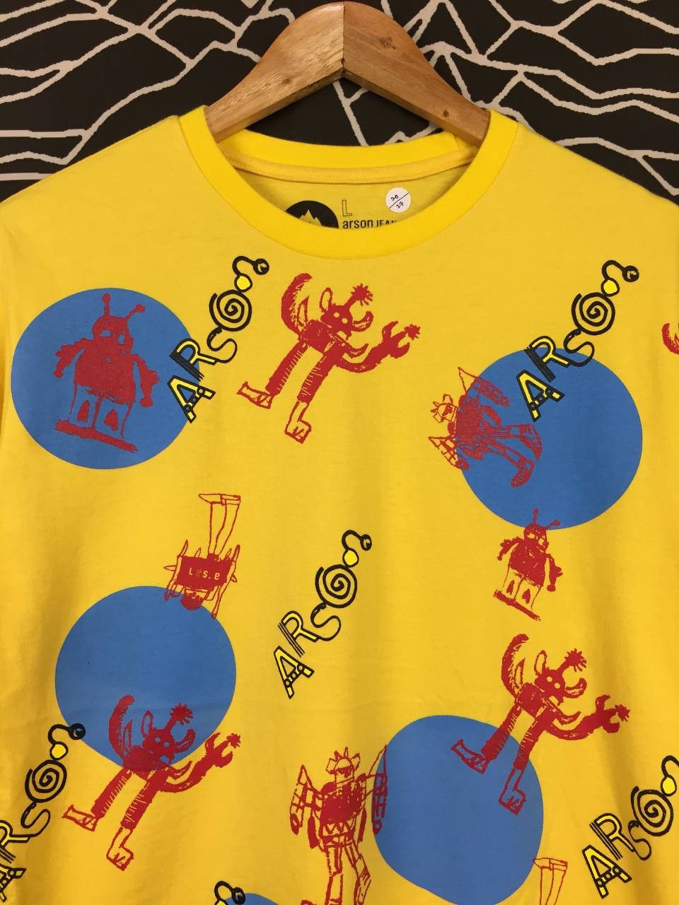 Vintage Arson Jeans All Over Print Made In Korea Tee Size US M / EU 48-50 / 2 - 3 Thumbnail