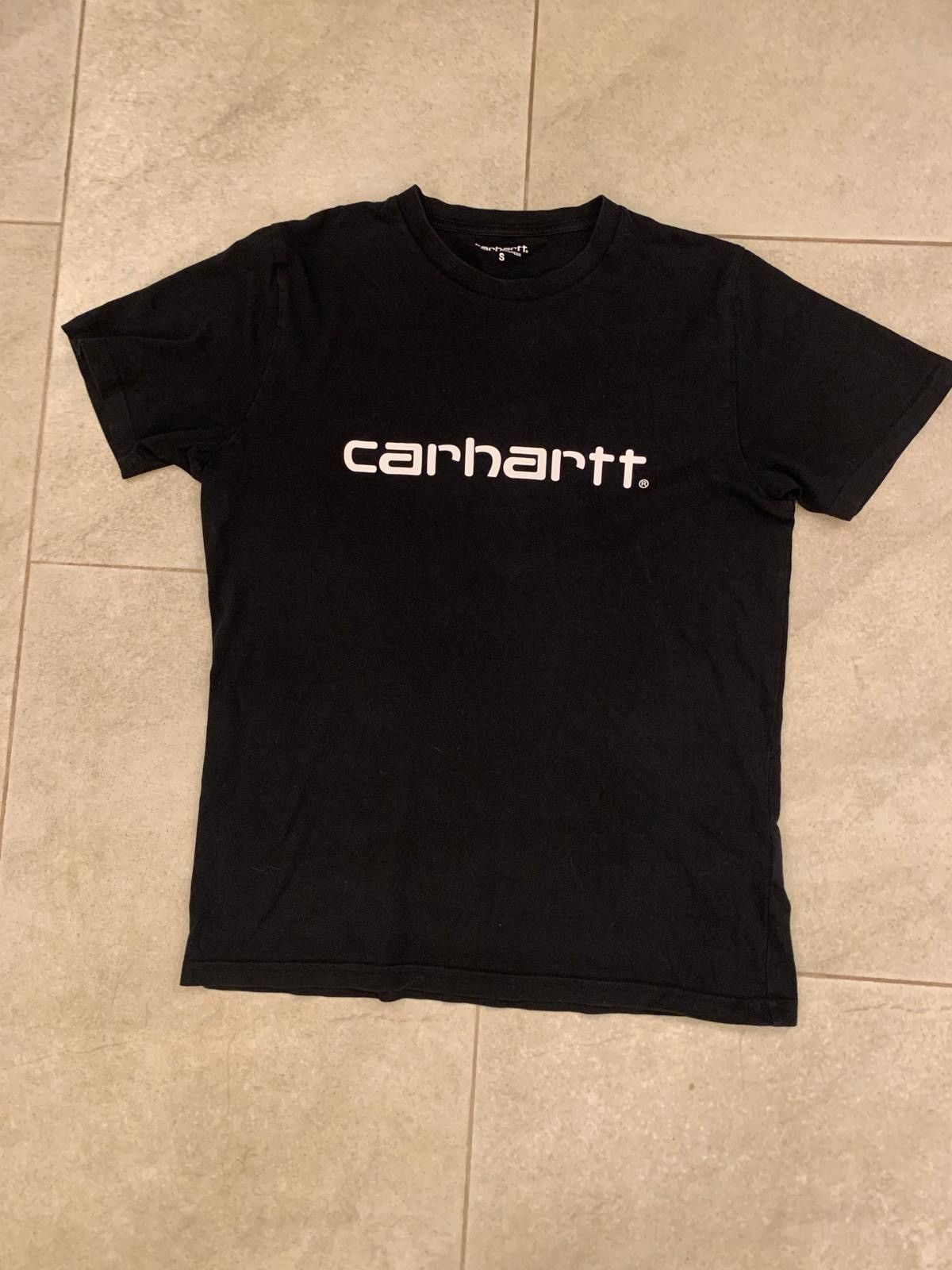 Carhartt Carhartt Black Print Logo T-Shirt Size US S / EU 44-46 / 1 - 1 Thumbnail