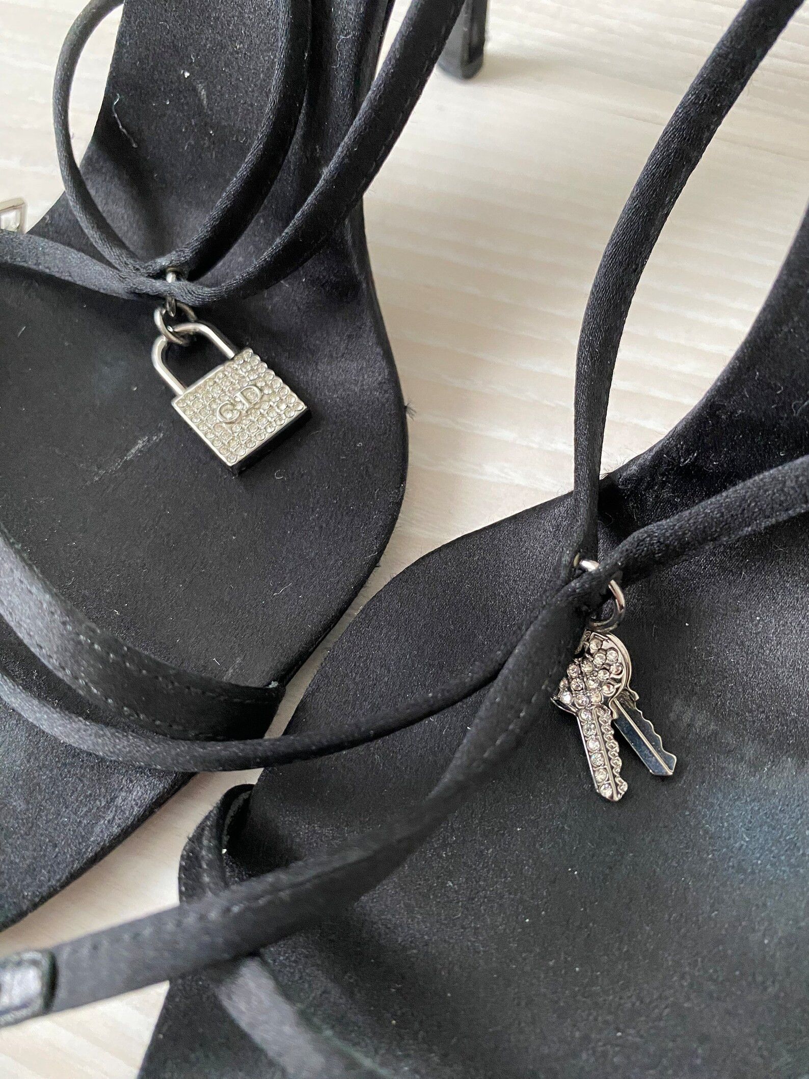 Dior Dior Shoes Sandals Heels 2000 Black Vintage Leather Size US 6 / IT 36 - 2 Thumbnail