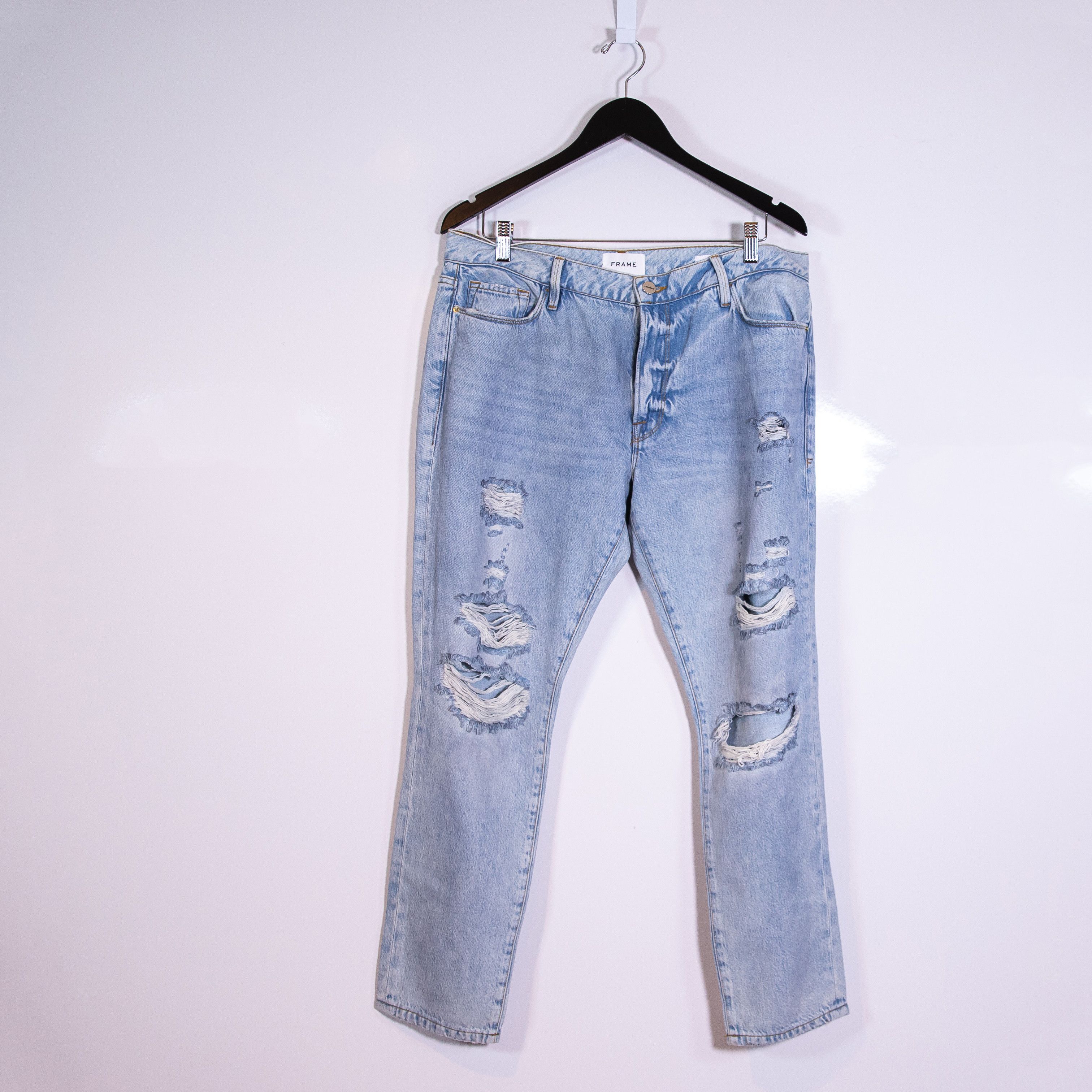 Frame Denim Le Garcon Cotton Straight
