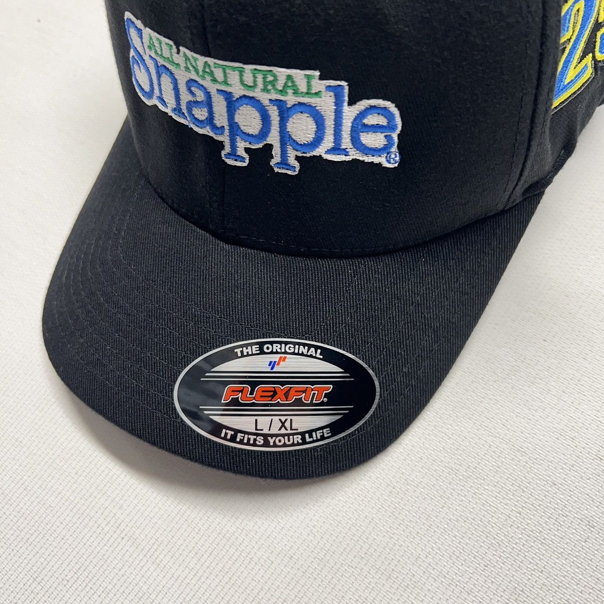 NASCAR × Yupong Snapple Andretti Hat Black Flexfit Cap Racing Cars NASCAR Size ONE SIZE - 3 Thumbnail